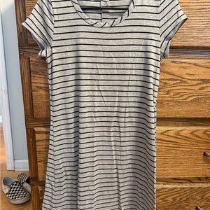 Olivia Rae Black and White A-Line Mini Dress